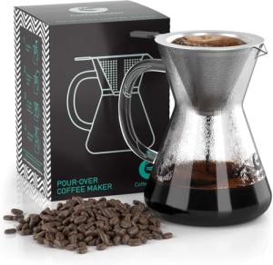 Coffee Gator Pour Over Brewer with Stainless Steel Filter