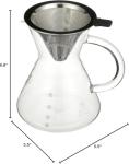 Coffee Gator Pour Over Brewer with Stainless Steel Filter