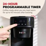Programmable Automatic Coffee Maker with Glass Carafe