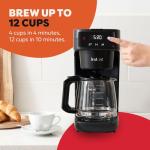 Programmable Automatic Coffee Maker with Glass Carafe