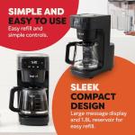 Programmable Automatic Coffee Maker with Glass Carafe