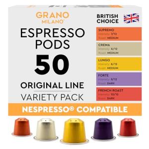 Milano Coffee Pods Variety Pack - 50 Capsules