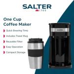 Salter One Cup Coffee Maker with Travel Mug
