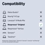 Ristretto Aluminium Coffee Capsules for Nespresso, 100 Count