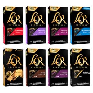 L'OR Espresso Coffee Capsule Variety Pack - 80 Count