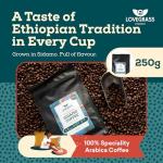 Ethiopia Sidamo Medium Roast Whole Bean Coffee 250g
