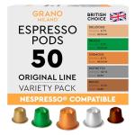 Luxury Mixed Coffee Capsules - 50 Aluminum Pods