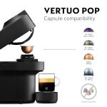 Nespresso Vertuo Pop Coffee Machine, Liquorice Black