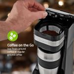 NEDIS Single Serve Coffee Maker with Travel Mug