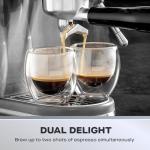 Daewoo Compact Espresso Machine with Steam Wand