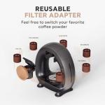 Benfuchen Mini Single Serve Coffee Maker, Grey