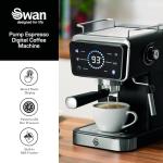 Swan Digital Espresso Machine with Milk Frother