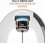 Compact 2-in-1 Mini Coffee Maker in Champagne