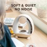 Compact 2-in-1 Mini Coffee Maker in Champagne