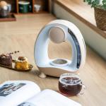 Compact 2-in-1 Mini Coffee Maker in Champagne