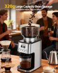 Aigostar Electric Conical Burr Coffee Grinder