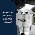 De'Longhi Dedica Traditional Espresso Machine - Silver