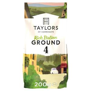 Taylors Rich Italian Ground Coffee, 200g