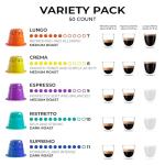 Milano Coffee Variety Pack - 50 Nespresso Pods