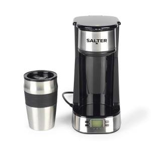 Salter One-Cup Digital Coffee Maker with Travel Mug