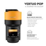 Nespresso Vertuo Pop Coffee Machine, Mango Yellow