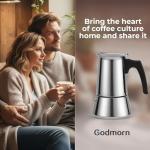 Godmorn 6-Cup Stovetop Espresso Maker Moka Pot