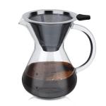 HERCHR 400ml Borosilicate Glass Pour Over Coffee Maker