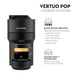 Nespresso Vertuo Pop Coffee Machine, Liquorice Black