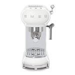 Smeg Retro Espresso Machine with Steam Wand - White