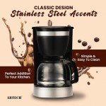 ARTECH Drip Coffee Maker with 1.25L Carafe