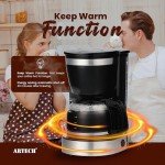 ARTECH Drip Coffee Maker with 1.25L Carafe