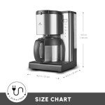 Karaca 1.35L Drip Coffee Maker with Alarm Clock