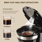 RAINBEAN 1.25L Fast Brew Coffee Machine