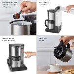 Karaca 1.35L Drip Coffee Maker with Alarm Clock