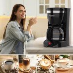 RAINBEAN 1.25L Fast Brew Coffee Machine