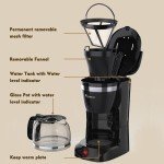 RAINBEAN 1.25L Fast Brew Coffee Machine