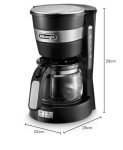 De'Longhi Active Line Drip Coffee Machine, Black