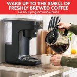 Programmable Automatic Coffee Maker with Glass Carafe