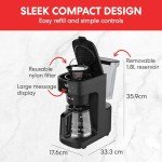Programmable Automatic Coffee Maker with Glass Carafe