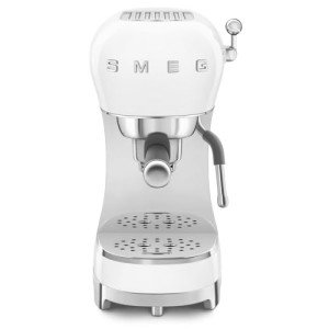 Smeg Retro Espresso Machine with Steam Wand - White