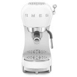 Smeg Retro Espresso Machine with Steam Wand - White