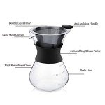 YunNasi 400ml Pour Over Coffee Maker Set