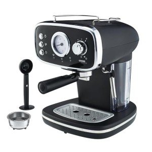 Cooks Professional Retro Espresso Machine with Steam Wand
