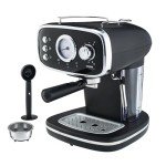 Cooks Professional Retro Espresso Machine with Steam Wand
