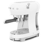 Smeg Retro Espresso Machine with Steam Wand - White