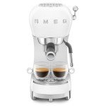 Smeg Retro Espresso Machine with Steam Wand - White