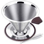 Stainless Steel Reusable Pour Over Coffee Dripper