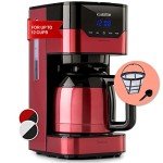 Klarstein 12-Cup Coffee Maker with Timer