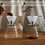 Stainless Steel Reusable Pour Over Coffee Dripper