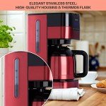 Klarstein 12-Cup Coffee Maker with Timer